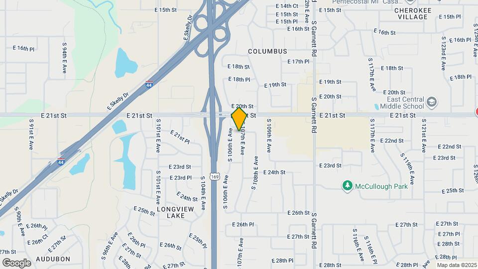 2206 S 107th E Ave Map and Location Details