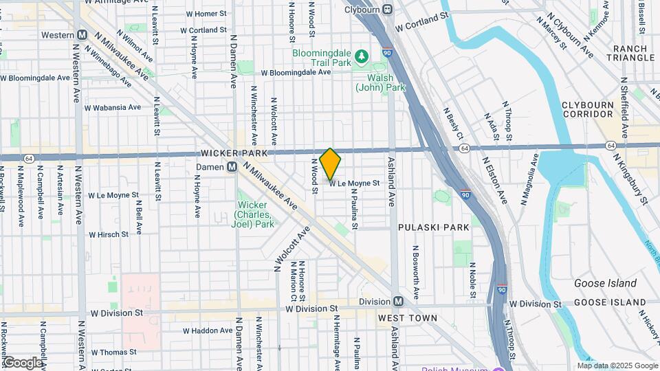 1757 W Le Moyne St Map and Location Details