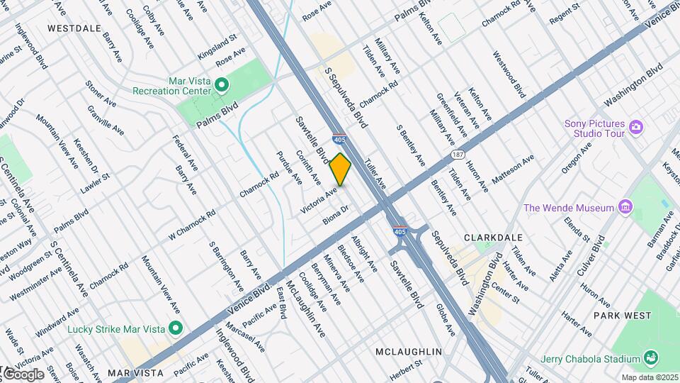 3701 Sawtelle Blvd Map and Location Details