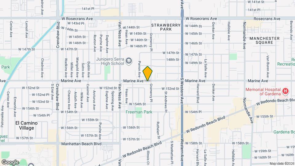 2012 Marine Ave, Unit C Map and Location Details