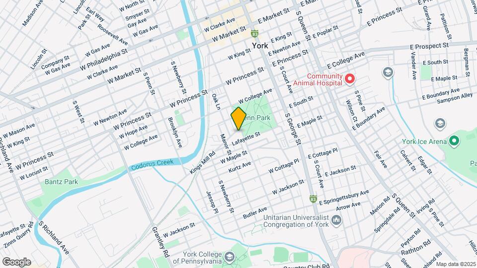 414 S Pershing Ave Map and Location Details