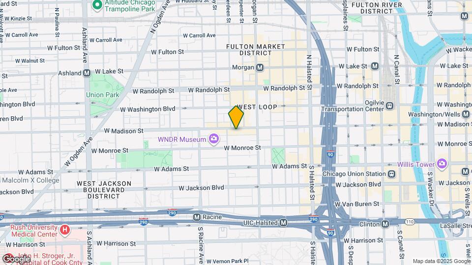 1047 W Madison St Map and Location Details