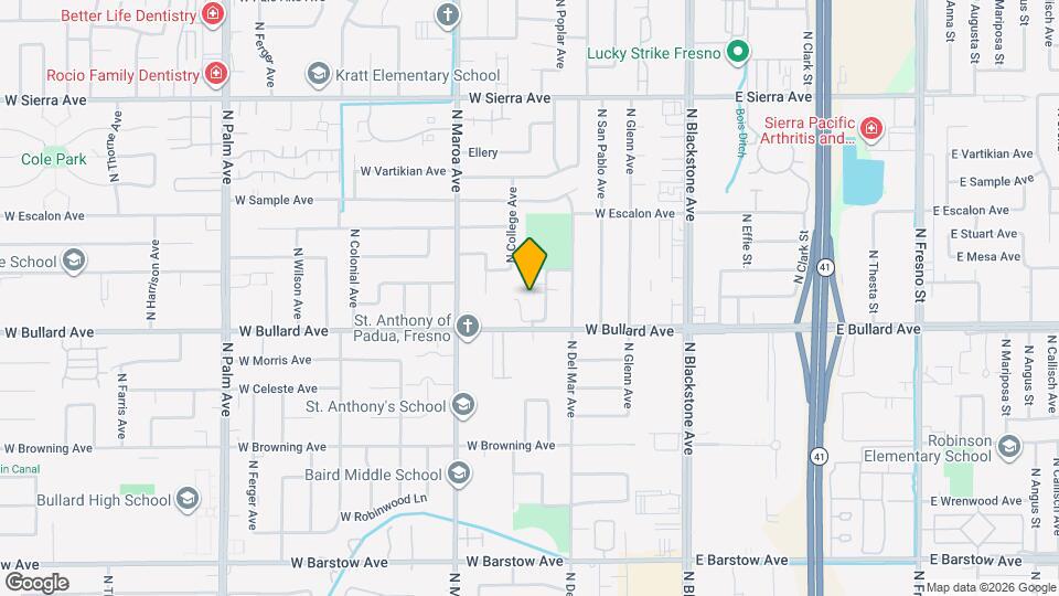 6052 N College Ave Map and Location Details