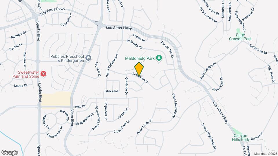 1665 Southview Dr Map and Location Details