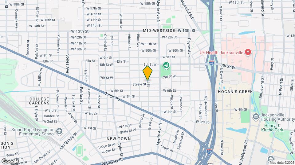 1403 Steele St Mapa y Detalles de la Ubicación