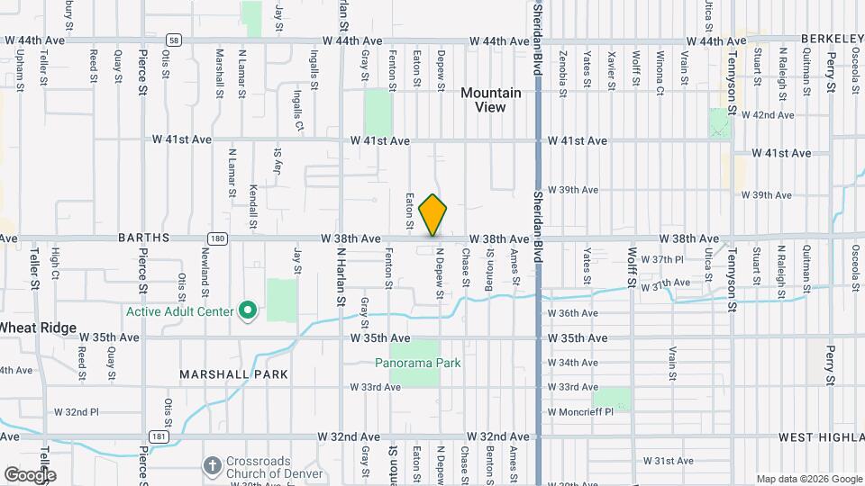 5630 W 38th Ave Mapa y Detalles de la Ubicación