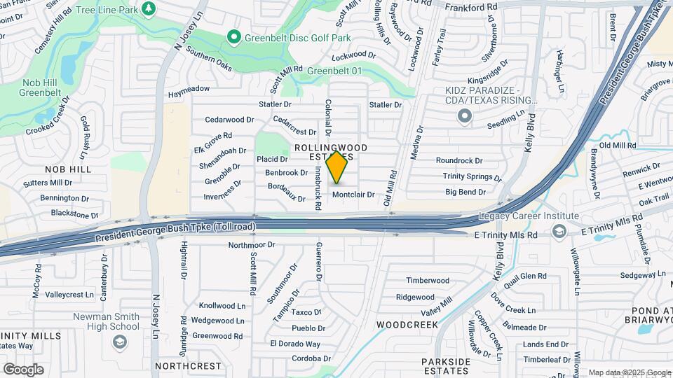 2207 Montclair Dr Mapa y Detalles de la Ubicación