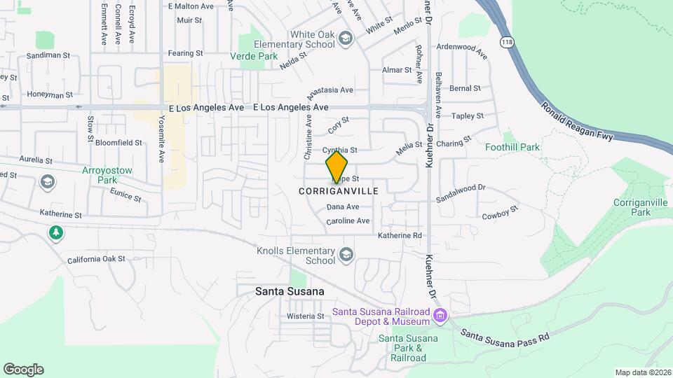 6283 Marsha Ave Mapa y Detalles de la Ubicación