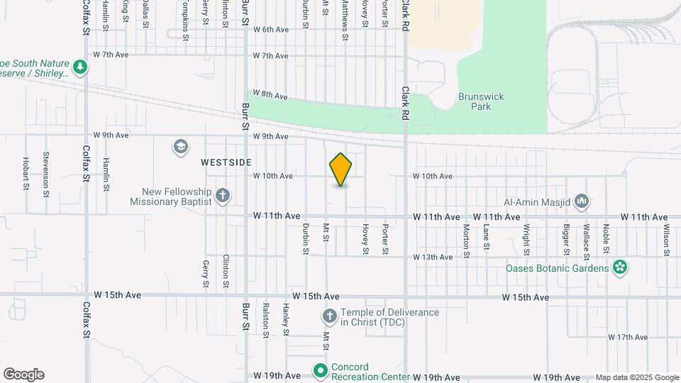 1034 Matthews St Map and Location Details