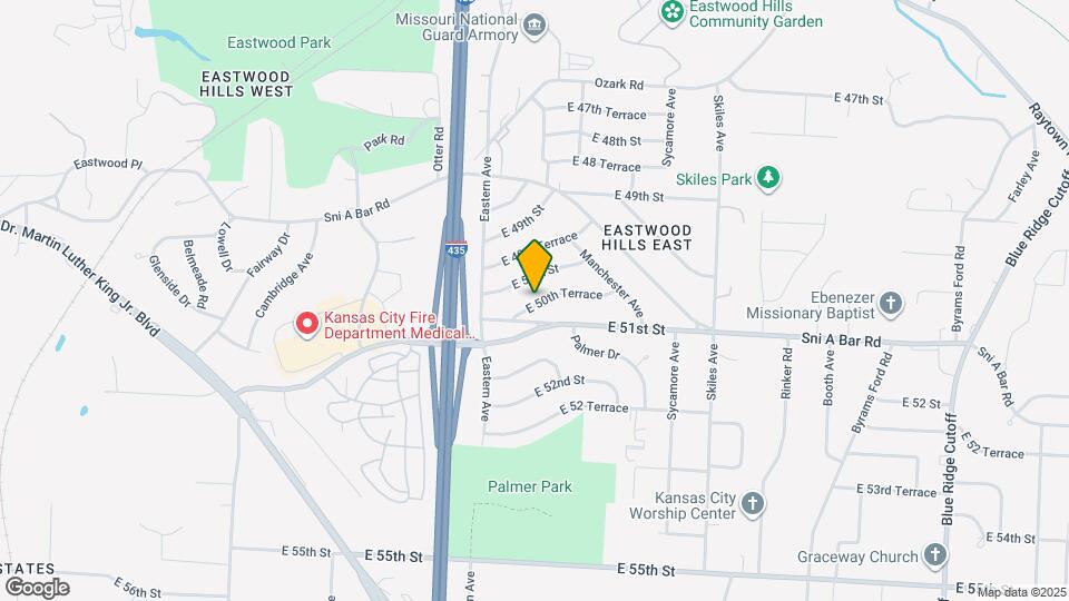 7508 E 50th Terrace Mapa y Detalles de la Ubicación