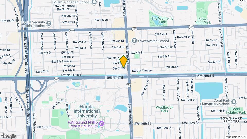 10726 SW 7th St Map and Location Details