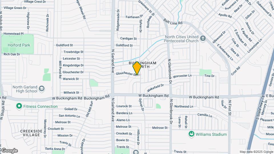 1106 Glouchester Dr Map and Location Details