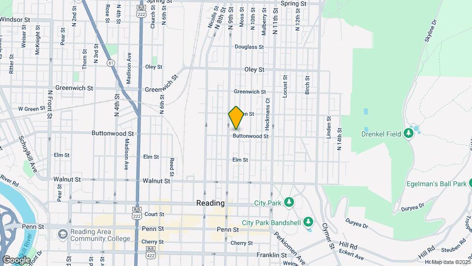 919 Buttonwood St Map and Location Details