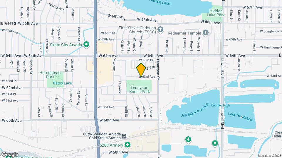 4610 W 63rd Ave Map and Location Details