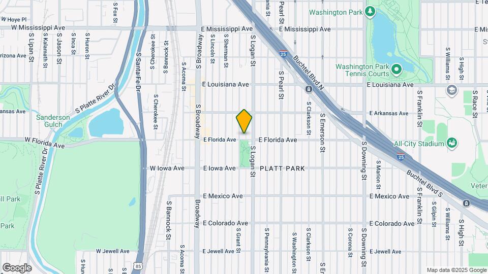 309 E Florida Ave Map and Location Details