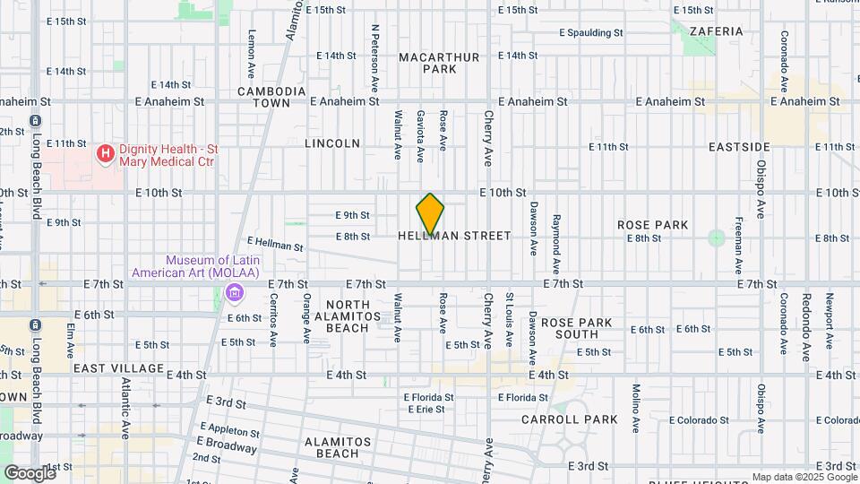 1712 E 8th St Mapa y Detalles de la Ubicación