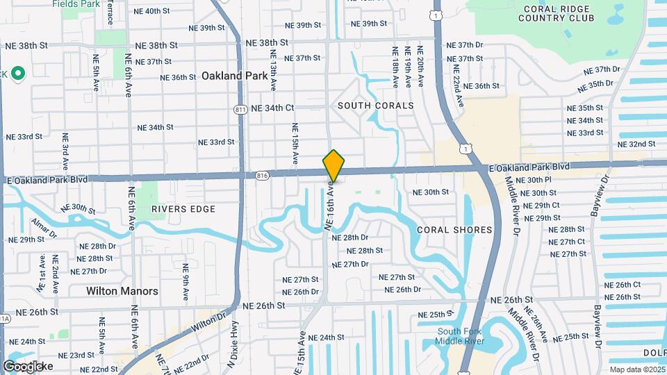 3040 NE 16th Ave Map and Location Details