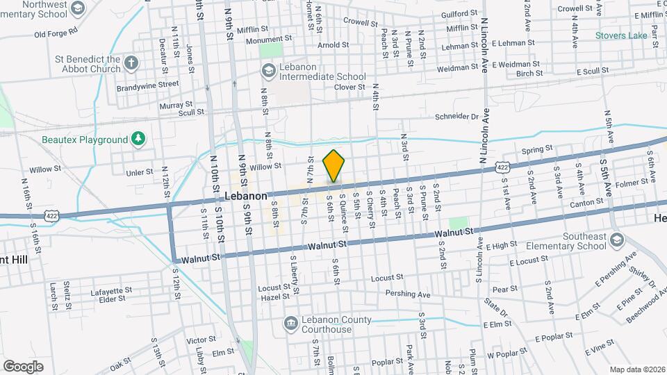 529 Cumberland St Map and Location Details