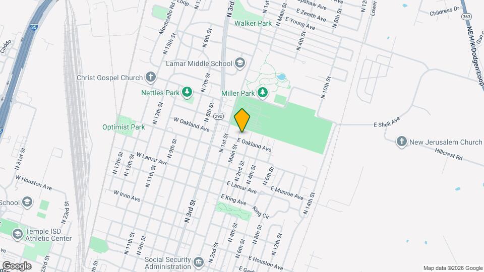 1507 N Main St Map and Location Details