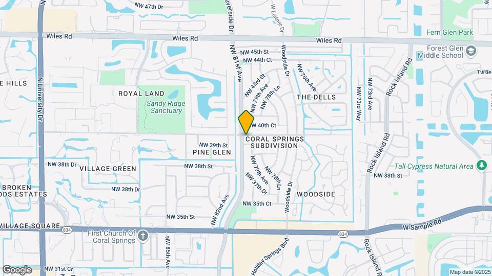 7826 NW 40th St Map and Location Details