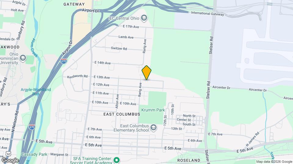 3091 E 13th Ave Map and Location Details