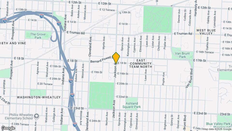 1805 Jackson Ave Map and Location Details