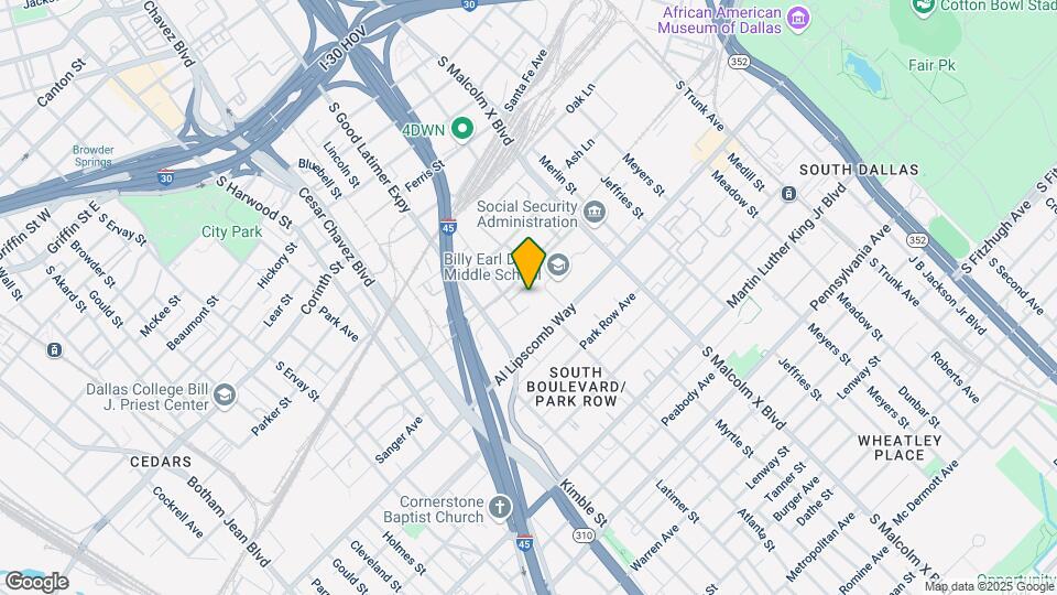 2615 Clarence St Mapa y Detalles de la Ubicación