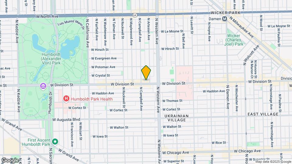 2444 W Division St Map and Location Details