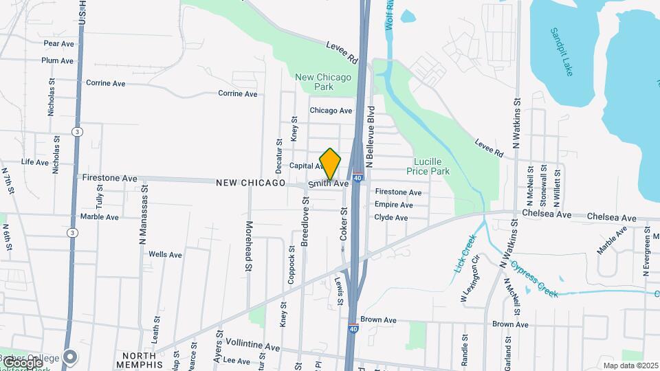 1106 Firestone Ave Map and Location Details