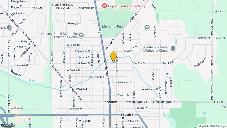 115 W Fordice St Map and Location Details