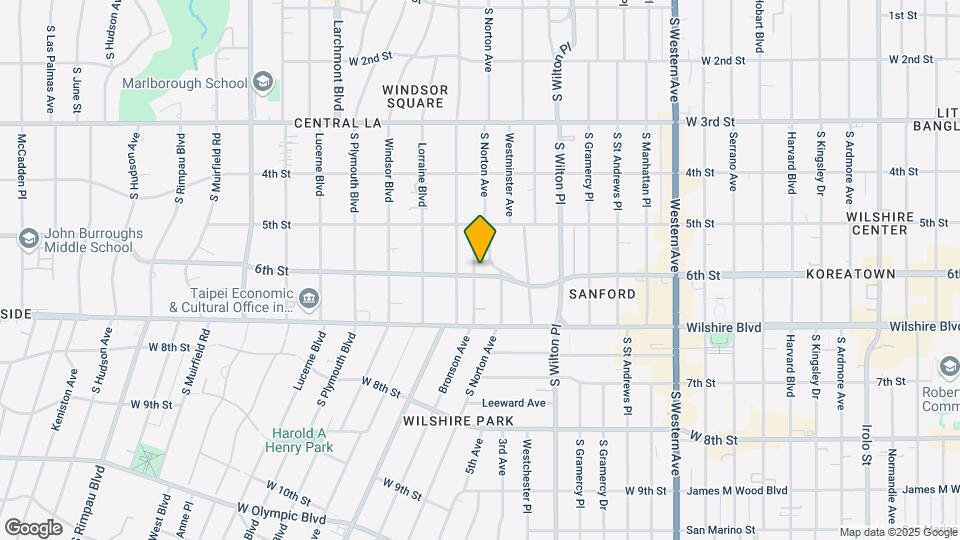 560 S Bronson Ave Map and Location Details