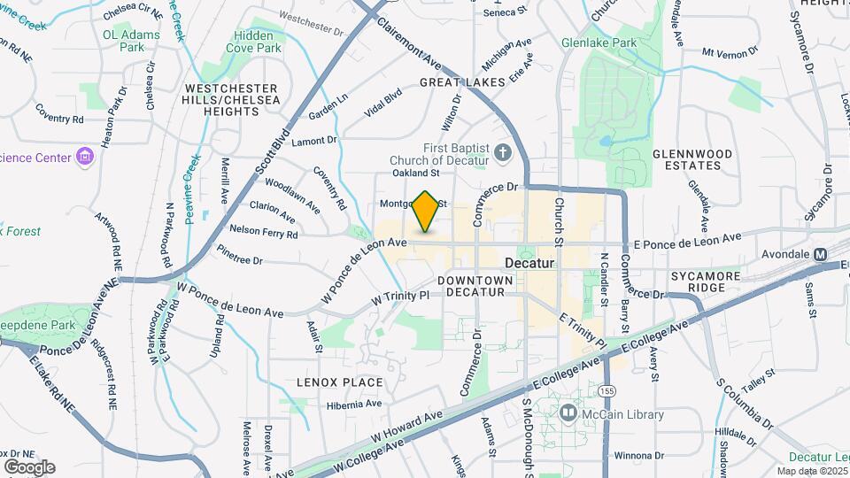 335 W Ponce de Leon Ave Map and Location Details