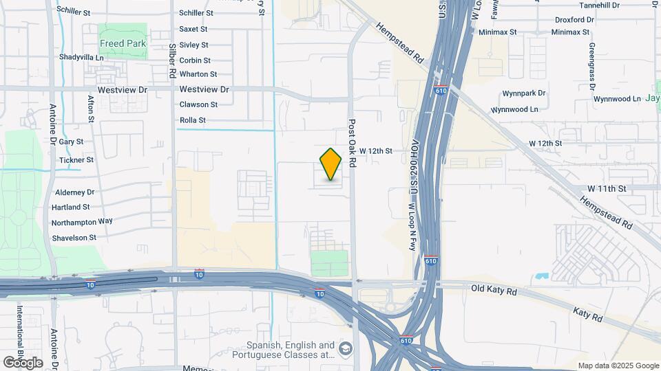 1255 N Post Oak Rd Map and Location Details