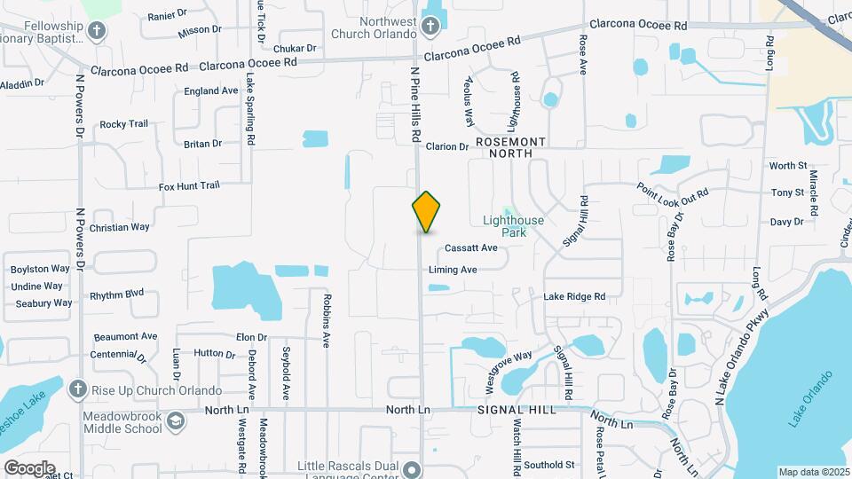 4941 N Pine Hills Rd Mapa y Detalles de la Ubicación