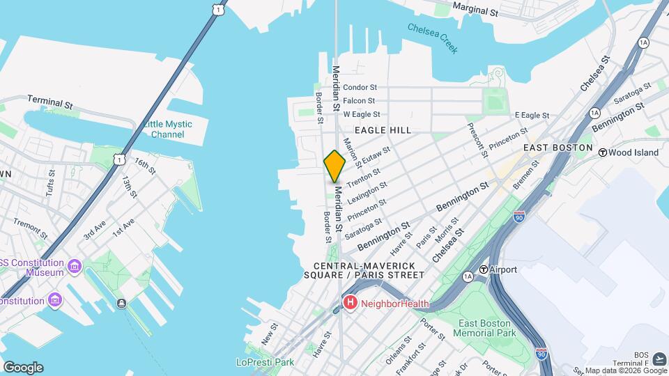 334 Meridian St Map and Location Details