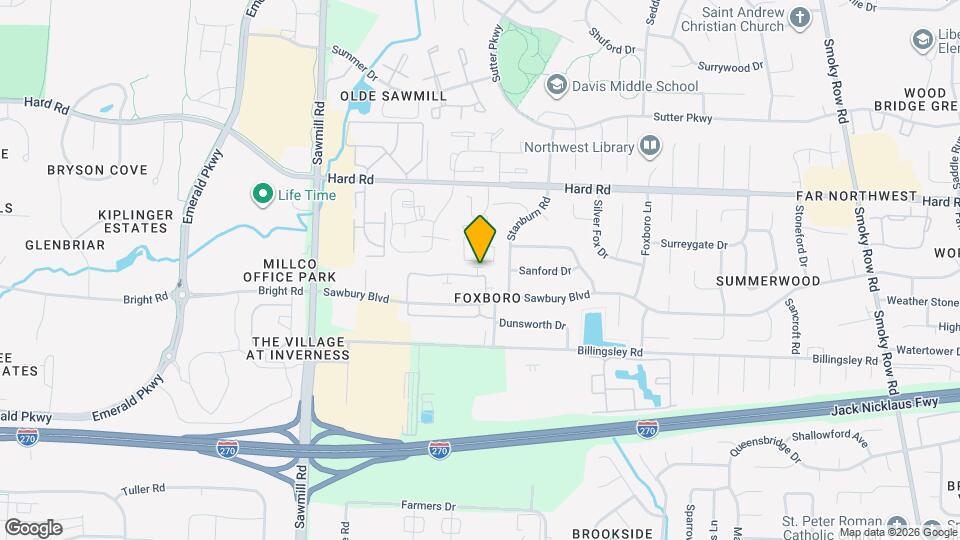 2536 Sandbury Blvd Map and Location Details