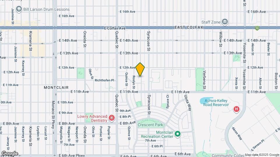 1159 Rosemary St Map and Location Details