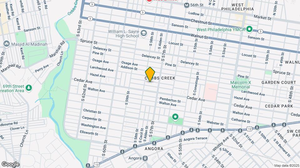 5739 Rodman St Map and Location Details