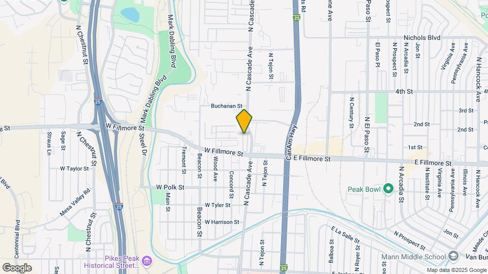 3000 N Cascade Ave Map and Location Details