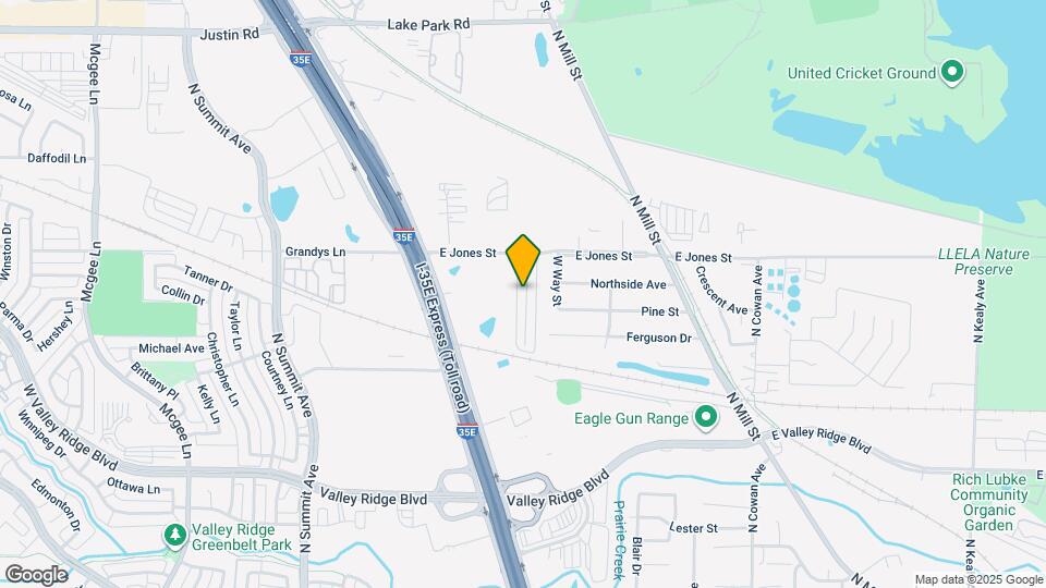 1420 Lakecrest Ln Map and Location Details