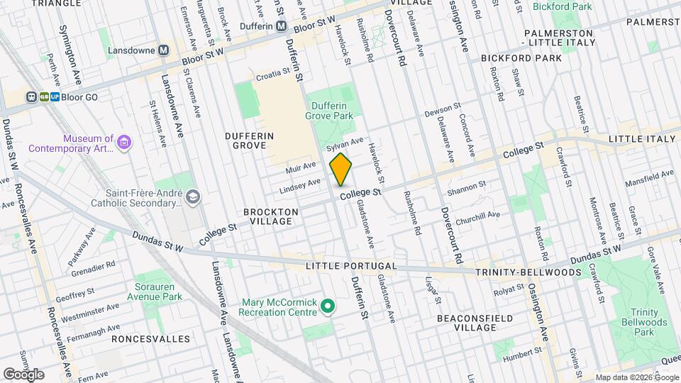 1094 College St, Unit 7 Map and Location Details