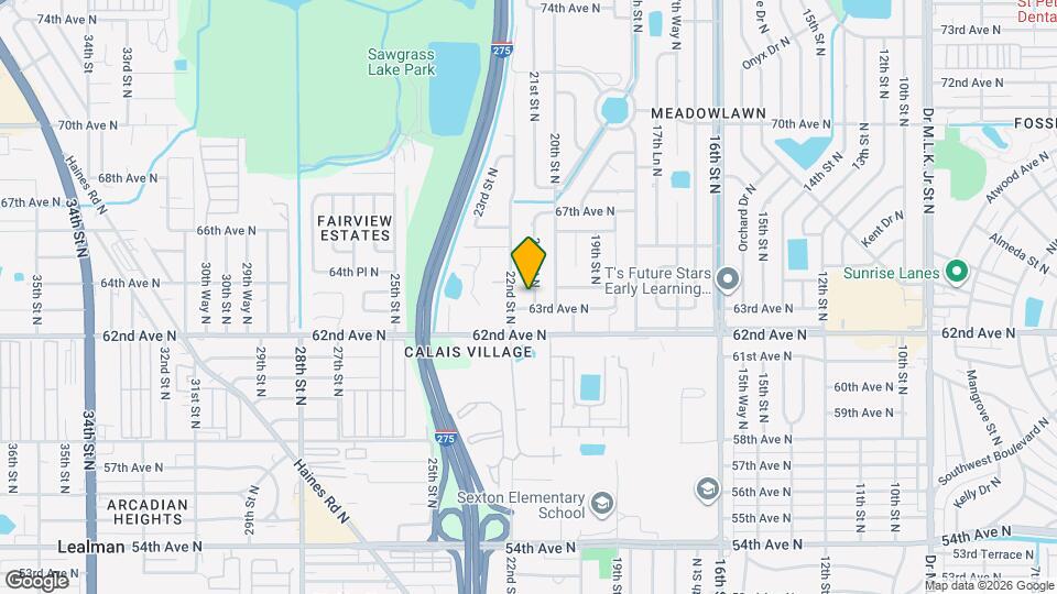 6338 21st St N Mapa y Detalles de la Ubicación