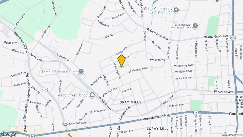 1321 W May Ave Map and Location Details