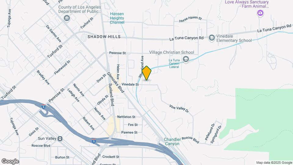 10563 Vinedale St Mapa y Detalles de la Ubicación