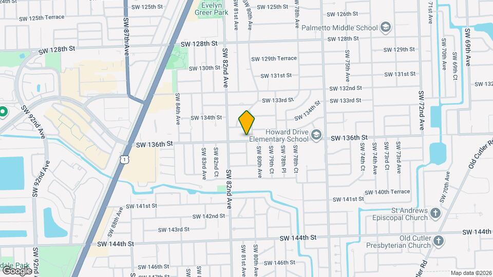 8015 SW 136th St Map and Location Details