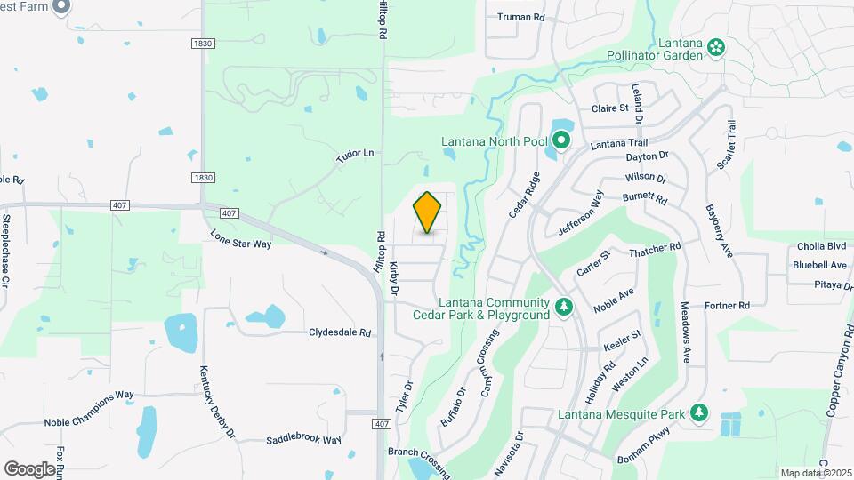 421 Spring Creek Drive Map and Location Details