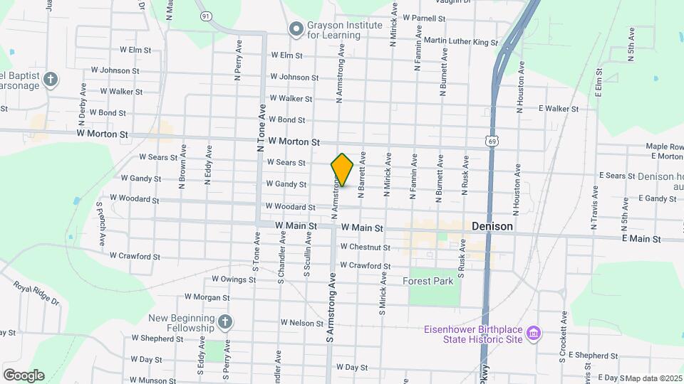 724 W Gandy St Map and Location Details