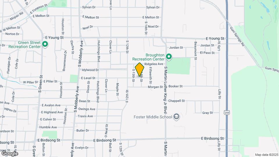 1101 S 14th St Map and Location Details