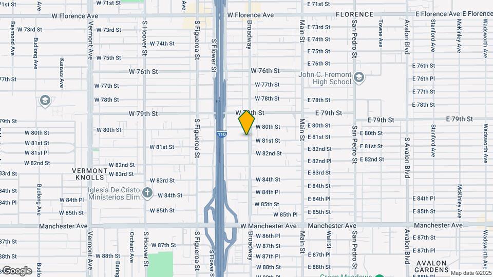8027 S Broadway Map and Location Details
