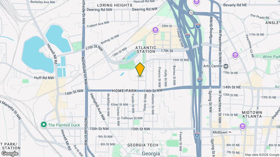 1219 Mecaslin St NW, Unit 5 Map and Location Details